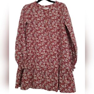 Mango girls pink floral dress size 9 years